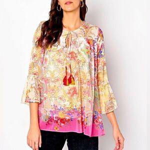 Aarke Ritu Kumar Ecru Printed Top Size Medium